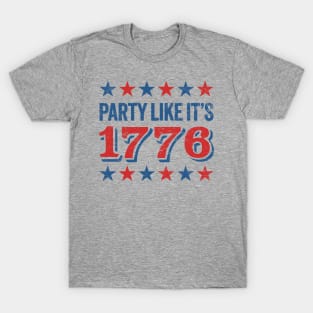 Vintage 4th of July Fun: Party Like It's 1776 T-Shirt